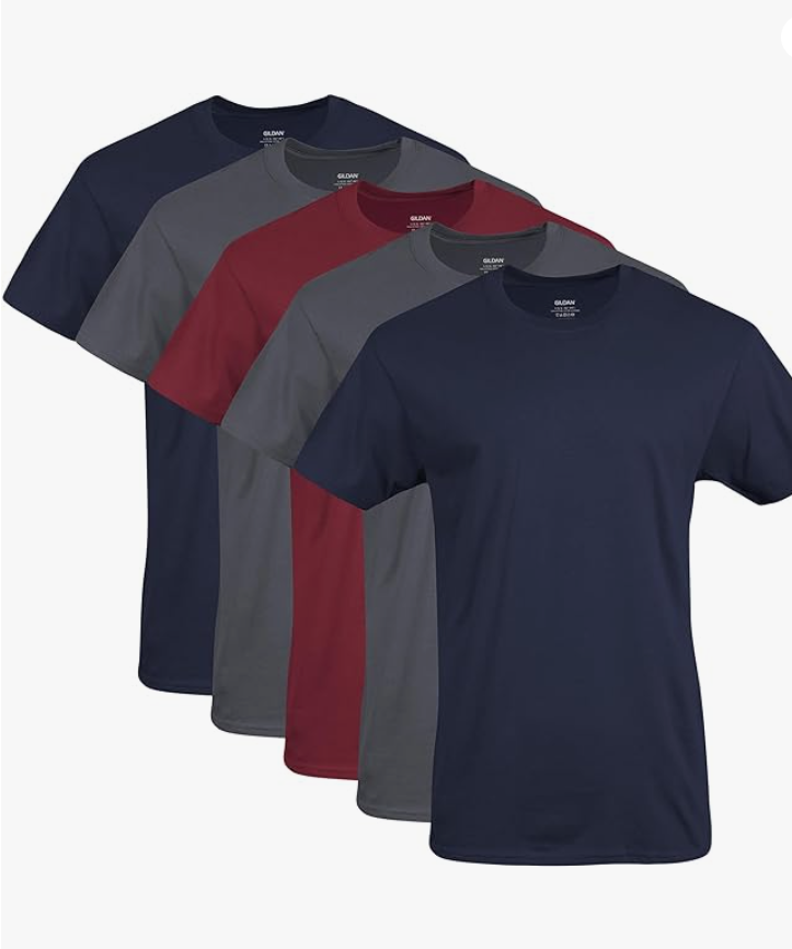 Gildan Men's Crew T-Shirts, Multipack, Style G1100