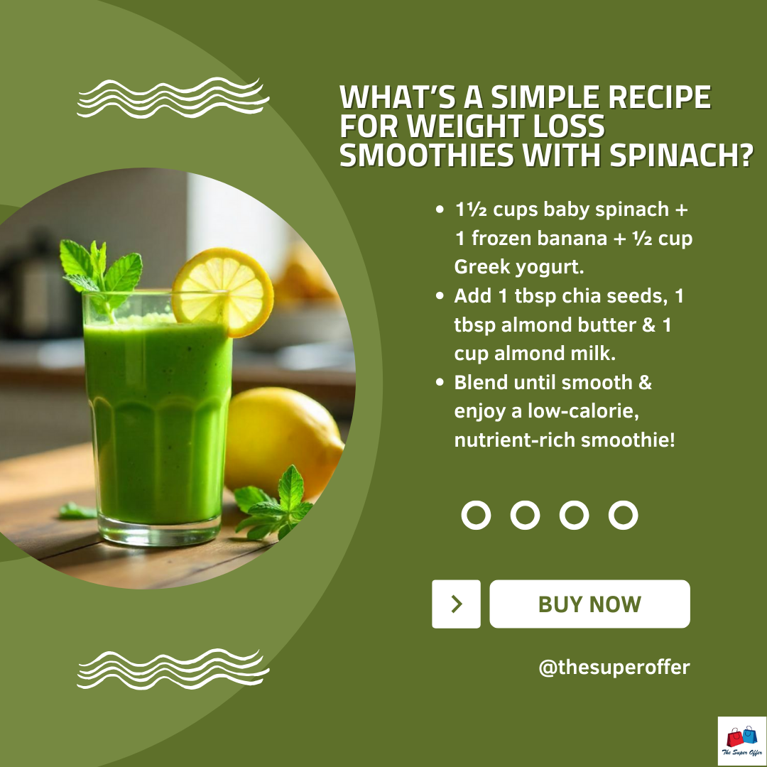 weight loss smoothies with spinach